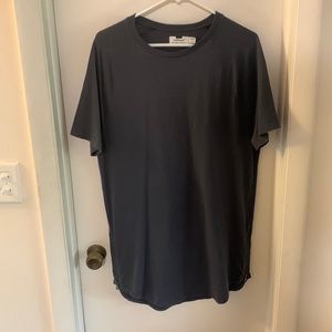 Topman - Grey Long Shirt with Zippers